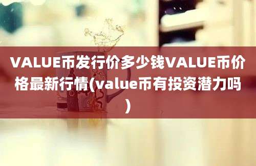 VALUE币发行价多少钱VALUE币价格最新行情(value币有投资潜力吗)