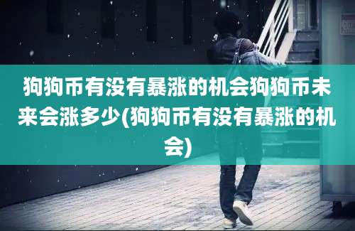 狗狗币有没有暴涨的机会狗狗币未来会涨多少(狗狗币有没有暴涨的机会)