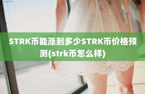 STRK币能涨到多少STRK币价格预测(strk币怎么样)