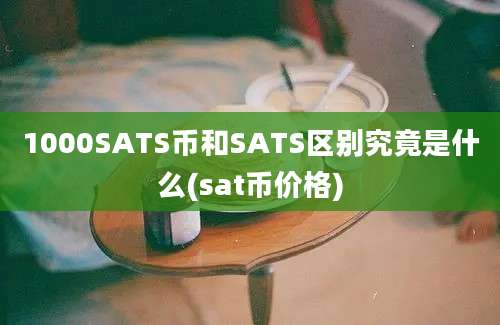 1000SATS币和SATS区别究竟是什么(sat币价格)