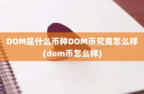 DOM是什么币种DOM币究竟怎么样(dom币怎么样)