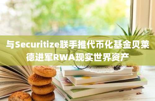 与Securitize联手推代币化基金贝莱德进军RWA现实世界资产