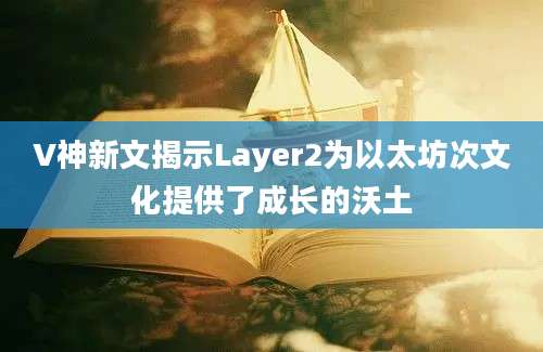 V神新文揭示Layer2为以太坊次文化提供了成长的沃土