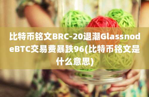 比特币铭文BRC-20退潮GlassnodeBTC交易费暴跌96(比特币铭文是什么意思)