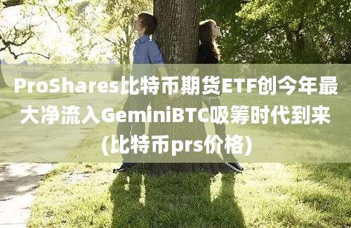 ProShares比特币期货ETF创今年最大净流入GeminiBTC吸筹时代到来(比特币prs价格)