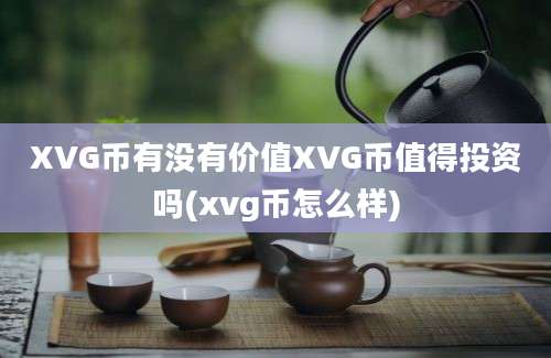 XVG币有没有价值XVG币值得投资吗(xvg币怎么样)