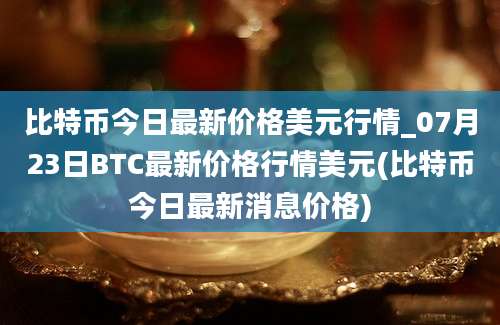 比特币今日最新价格美元行情_07月23日BTC最新价格行情美元(比特币今日最新消息价格)