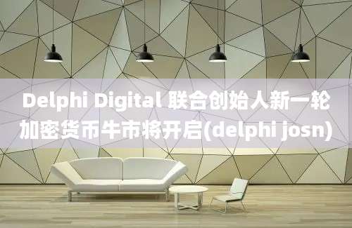 Delphi Digital 联合创始人新一轮加密货币牛市将开启(delphi josn)