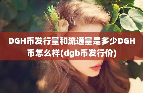 DGH币发行量和流通量是多少DGH币怎么样(dgb币发行价)