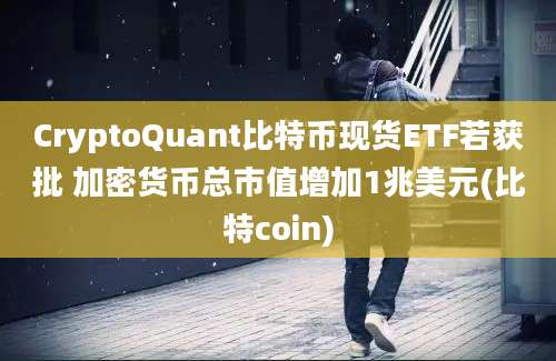 CryptoQuant比特币现货ETF若获批 加密货币总市值增加1兆美元(比特coin)