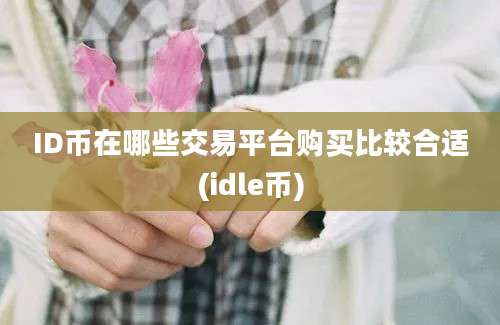 ID币在哪些交易平台购买比较合适(idle币)