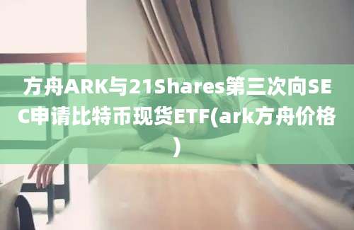 方舟ARK与21Shares第三次向SEC申请比特币现货ETF(ark方舟价格)