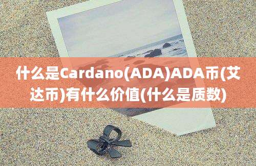 什么是Cardano(ADA)ADA币(艾达币)有什么价值(什么是质数)