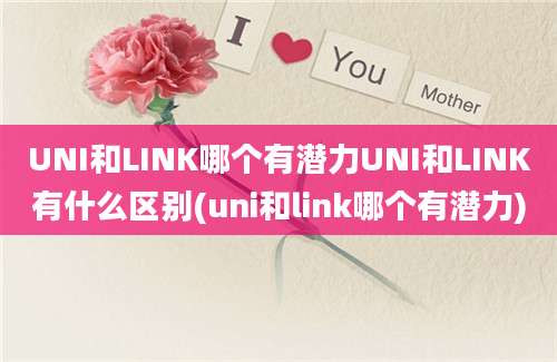 UNI和LINK哪个有潜力UNI和LINK有什么区别(uni和link哪个有潜力)