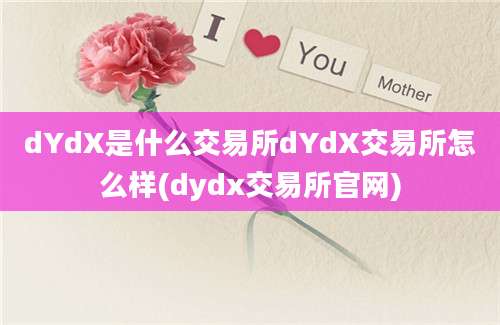 dYdX是什么交易所dYdX交易所怎么样(dydx交易所官网)