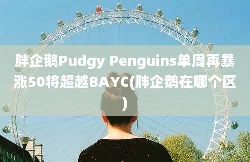 胖企鹅Pudgy Penguins单周再暴涨50将超越BAYC(胖企鹅在哪个区)