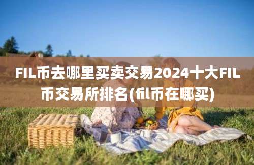 FIL币去哪里买卖交易2024十大FIL币交易所排名(fil币在哪买)