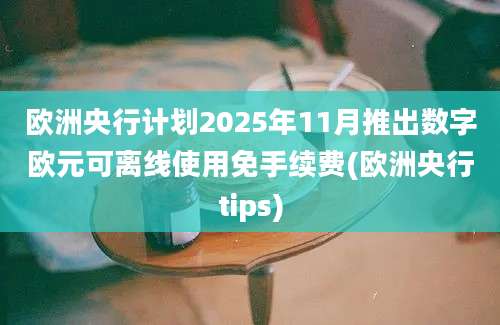 欧洲央行计划2025年11月推出数字欧元可离线使用免手续费(欧洲央行tips)