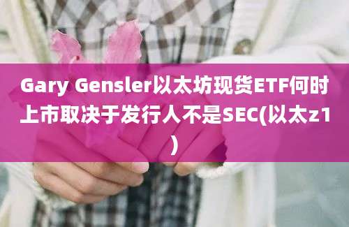 Gary Gensler以太坊现货ETF何时上市取决于发行人不是SEC(以太z1)