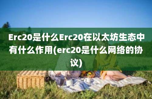 Erc20是什么Erc20在以太坊生态中有什么作用(erc20是什么网络的协议)