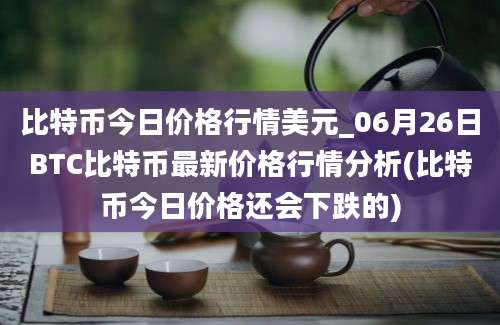 比特币今日价格行情美元_06月26日BTC比特币最新价格行情分析(比特币今日价格还会下跌的)