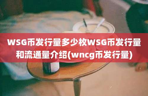 WSG币发行量多少枚WSG币发行量和流通量介绍(wncg币发行量)