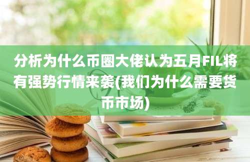 分析为什么币圈大佬认为五月FIL将有强势行情来袭(我们为什么需要货币市场)