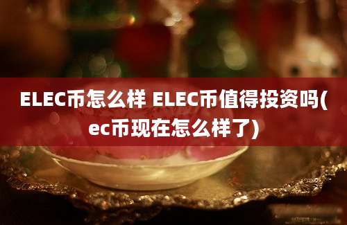 ELEC币怎么样 ELEC币值得投资吗(ec币现在怎么样了)