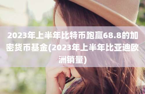 2023年上半年比特币跑赢68.8的加密货币基金(2023年上半年比亚迪欧洲销量)