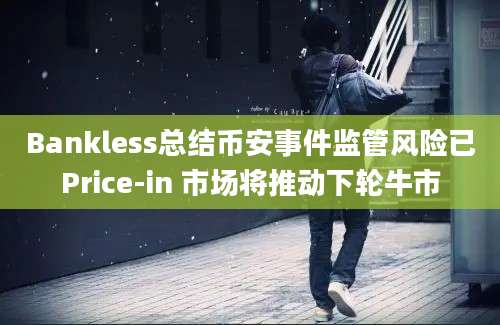 Bankless总结币安事件监管风险已Price-in 市场将推动下轮牛市