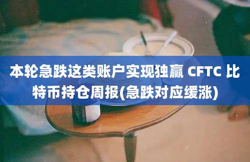 本轮急跌这类账户实现独赢 CFTC 比特币持仓周报(急跌对应缓涨)