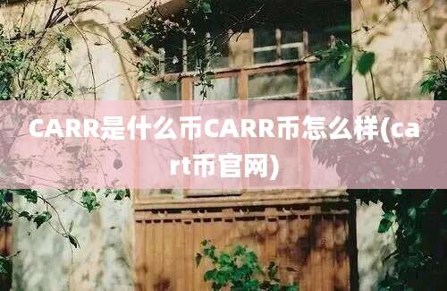 CARR是什么币CARR币怎么样(cart币官网)