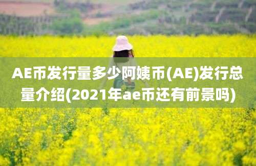 AE币发行量多少阿姨币(AE)发行总量介绍(2021年ae币还有前景吗)