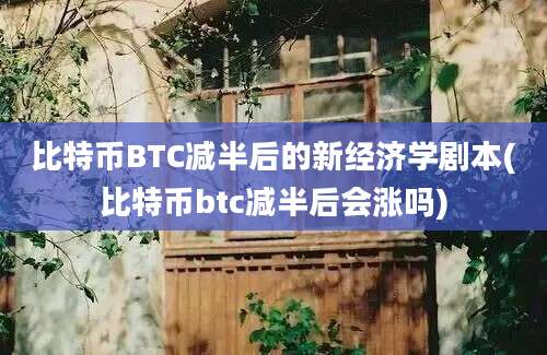 比特币BTC减半后的新经济学剧本(比特币btc减半后会涨吗)