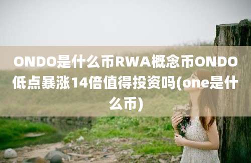 ONDO是什么币RWA概念币ONDO低点暴涨14倍值得投资吗(one是什么币)