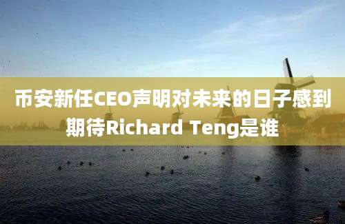 币安新任CEO声明对未来的日子感到期待Richard Teng是谁